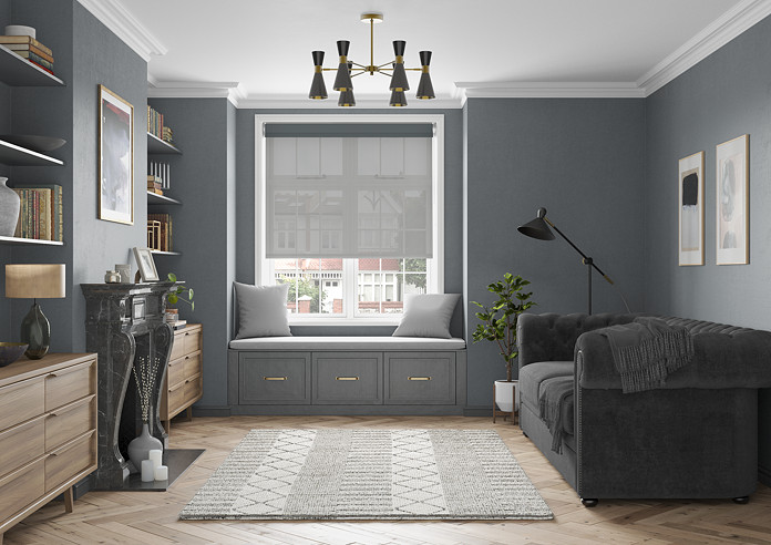 Rimini (Blackout), Storm Cloud & Optima Dawn - Double Roller Blind - Image 6